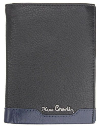 Pierre Cardin férfi bőr pénztárca, fekete-kék, RFID védelemmel, 10,5 × 12,7 cm 