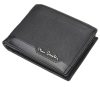 Pierre Cardin fekete férfi bőr pénztárca 12,5 × 9,2 cm
