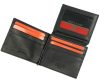 Pierre Cardin fekete-kék színű, férfi bőr pénzcsipeszes pénztárca és kártyatartó, 11 × 9 cm 