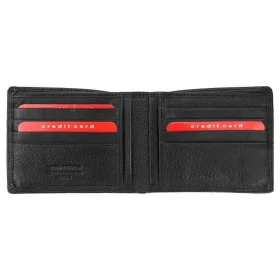 Pierre Cardin férfi bőr pénztárca, bordó, 11 × 9 cm 