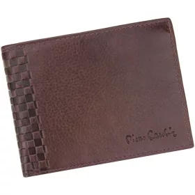   Pierre Cardin férfi, bordó bőr pénztárca, RFID 12,5 × 9,5 cm