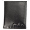 Pierre Cardin férfi bőr pénztárca, kártyatartó, fekete, RFID 8,5 × 10 cm 