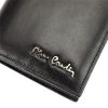 Pierre Cardin férfi bőr pénztárca, kártyatartó, fekete, RFID 8,5 × 10 cm 