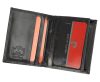 Pierre Cardin férfi bőr pénztárca, kártyatartó, fekete, RFID 8,5 × 10 cm 