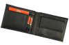 Pierre Cardin fekete-piros színű, férfi bőr pénztárca, RFID védelemmel, 12 × 9 cm 
