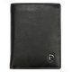 Pierre Cardin férfi bőr pénztárca, kártyatartó, fekete, RFID 8 × 10 cm 
