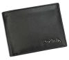 Pierre Cardin fekete színű, férfi bőr pénztárca, RFID védelemmel, 12 × 9 cm 