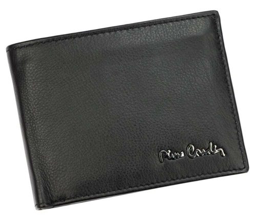 Pierre Cardin fekete színű, férfi bőr pénztárca, RFID védelemmel, 12 × 9 cm 