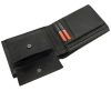 Pierre Cardin fekete színű, férfi bőr pénztárca, RFID védelemmel, 12 × 9 cm 
