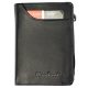 Pierre Cardin bőr kártyatartó, fekete, RFID 8 × 10,5 cm 