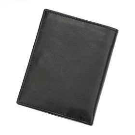   Pierre Cardin fekete-piros férfi bőrpénztárca, RFID 8 × 10 cm