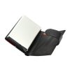Pierre Cardin fekete-piros bőr pénztárca, RFID 10 × 7,5 cm 