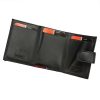 Pierre Cardin fekete-piros bőr pénztárca, RFID 10 × 7,5 cm 