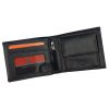 Pierre Cardin fekete-piros színű,férfi bőr pénztárca, RFID védelemmel, 12 × 9,5 cm 