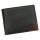 Pierre Cardin fekete-piros férfi bőr pénztárca, RFID védelemmel, 12 × 9 cm 
