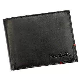   Pierre Cardin fekete férfi bőr pénztárca, RFID védelemmel, 12 × 9 cm