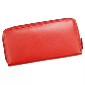 Pierre Cardin piros, női bőr pénztárca 19,5 × 10 cm