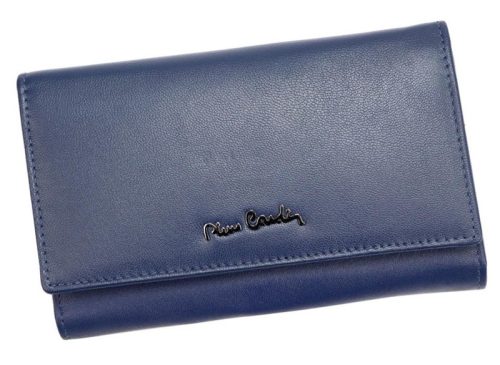 Pierre Cardin kék színű női bőr pénztárca 16 × 9,5 cm 