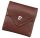 Pierre Cardin konyak színű női bőr pénztárca 9 × 9,5 cm 