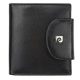 Pierre Cardin női bőr pénztárca, fekete, 9 × 10,5 cm 