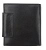 Pierre Cardin női bőr pénztárca, fekete, 9 × 10,5 cm 
