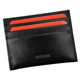 Pierre Cardin bőr kártyatartó, sötétbarna 10 × 7,5 cm