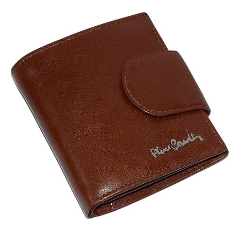 Pierre Cardin női bőr pénztárca, barna 9 × 10,5 cm 