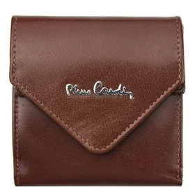   Pierre Cardin női bőr pénztárca, konyak színű, 9 × 9,5 cm