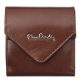 Pierre Cardin női bőr pénztárca, konyak színű, 9 × 9,5 cm 