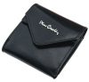 Pierre Cardin női bőr pénztárca, fekete, 9 × 9,5 cm 