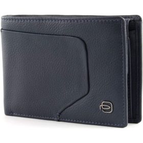   Piquadro sötétkék luxus bőr pénztárca, férfi  13 x 10 cm