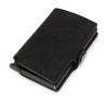 Vintage fekete pop-up mini pénztárca, kártyatartó 10×7 cm