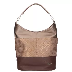   Karen Prima D 207 barna-bronz MK női válltáska 28 x 35 x 15 cm