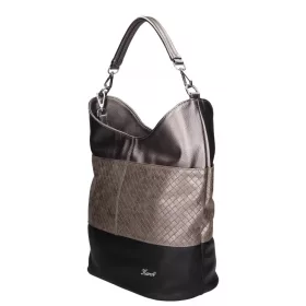  Karen Prima D 207 fekete grafit MK női válltáska 28 x 35 x 15 cm