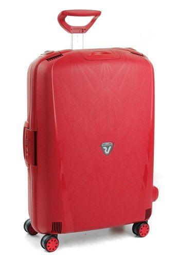 Roncato Light kemény falú, 4 kerekes trolley bőrönd 75 cm, piros