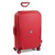 Roncato Light kemény falú, 4 kerekes trolley bőrönd 75 cm, piros