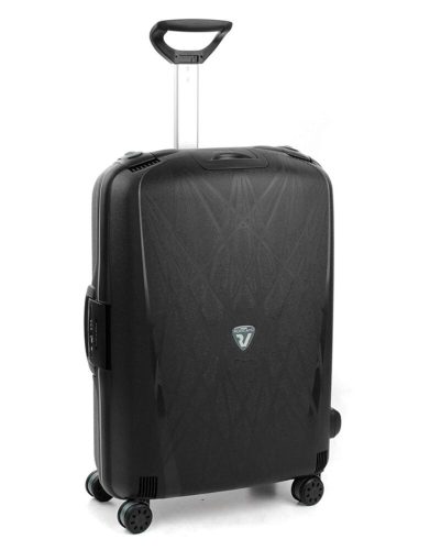 Roncato Light kemény falú, 4 kerekes trolley bőrönd 68 cm, fekete