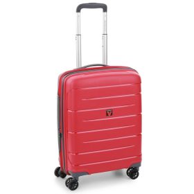 Roncato Flight DLX 4 kerekes, bővíthető keményfedeles piros kabinbőrönd