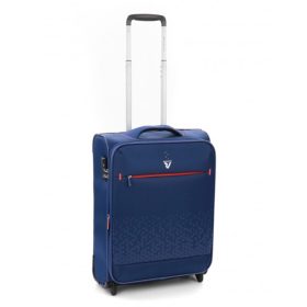   Roncato Crosslite 2 kerekes, bővíthető puhafedeles sötétkék kabinbőrönd 55 cm