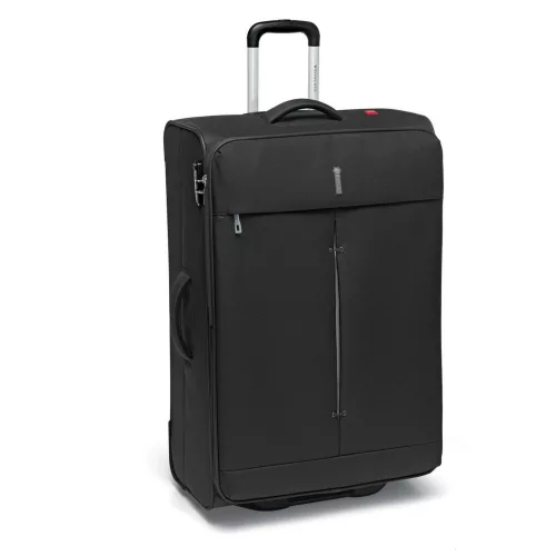 Roncato Ironik 2-kerekes bővíthető trolley bőrönd 78 cm, fekete