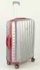 Roncato Uno SL kemény falú, 4 kerekes trolley bőrönd 73 cm, ezüst/piros
