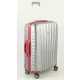 Roncato Uno SL kemény falú, 4 kerekes trolley bőrönd 73 cm, ezüst/piros