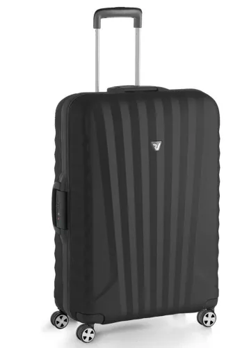 Roncato Uno SL kemény falú, 4 kerekes trolley bőrönd 73 cm, fekete