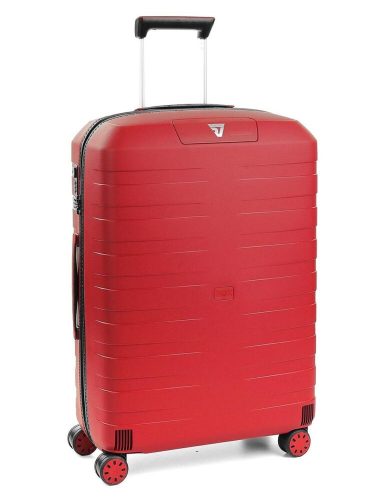 Roncato Box 2.0 kemény falú, 4 kerekes trolley bőrönd 69 cm, piros
