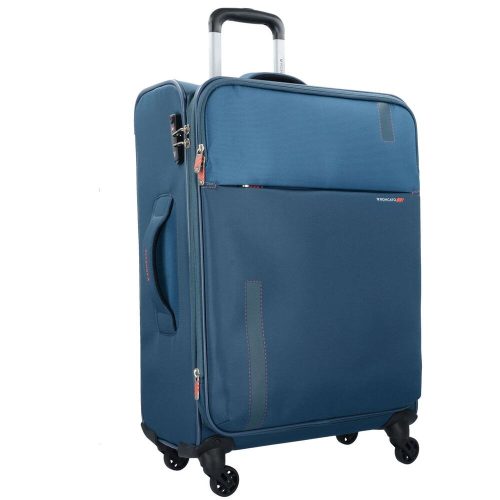 Roncato Speed 2 kerekes, puhafedeles, bővíthető bőrönd 78 cm, kék