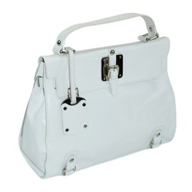   Rialto fehér színű női bőr kézitáska, válltáska 32 × 24 cm