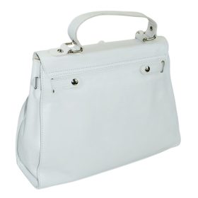  Rialto fehér színű női bőr kézitáska, válltáska 32 × 24 cm