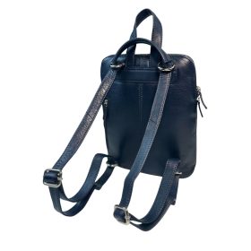 Rialto kis méretű női mélypiros bőr hátizsák 27 x 22 cm