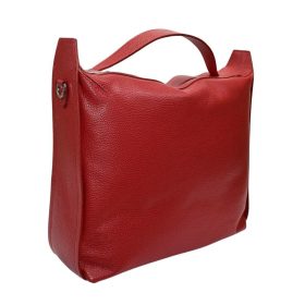 Rialto olasz női, bordó színű bőr kézitáska, válltáska