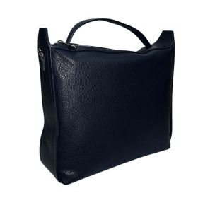 Rialto olasz női, sötétkék színű bőr kézitáska, válltáska
